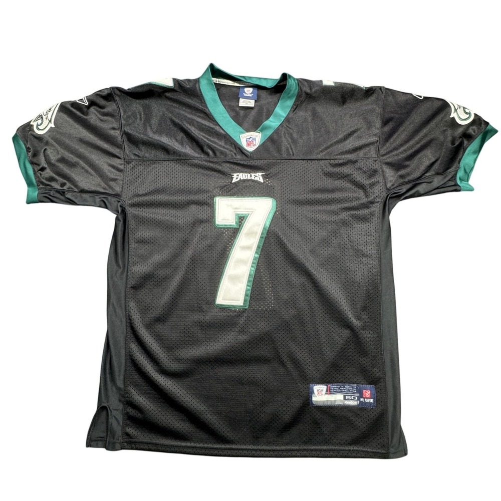 Michael Vick 7 Philadelphia Eagles Reebok Jersey Mens 50 Black NFL Football